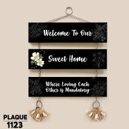 DDecoretor Welcome To Our Home Sweet Home Wall Canvas Poster - PLAQUE1123