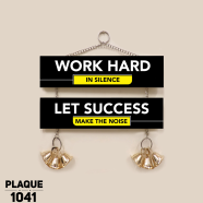 DDecoretor Work Hard Let Success Wall Canvas Poster - PLAQUE1041