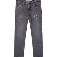 DEEN Grey Paint Splattered Jeans 70 - 34 SIZE icon