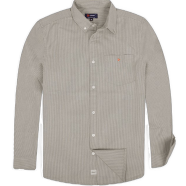 DEEN Khaki Stripe Oxford Shirt 25 – Regular Fit - 3XL