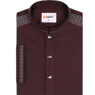 DEEN Maroon Embroidered Panjabi 14 - 44 SIZE