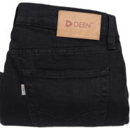 DEEN Premium Jet Black Jeans 120 – Slim Fit