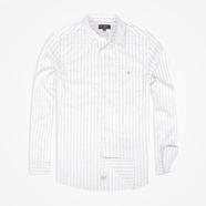 DEEN White Banker Stripe Poplin Shirt 24 – Regular Fit