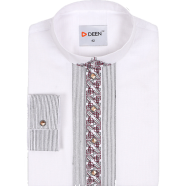 DEEN White Embroidered Panjabi 07