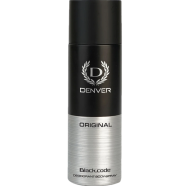 DENVER - Black Code Deodorant Body Spray | Long Lasting Deodorant for Men - 150ML icon