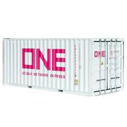 DIE CAST 1:64 Shipping Container– One White