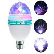 DJ LED Rotating Disco Light Bulb – Colorful Party Light for Home, Stage and Events icon