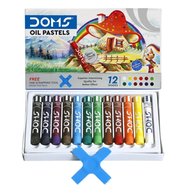 DOMS OIL PASTELS 12 SHADES