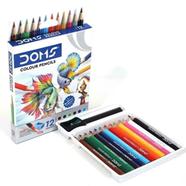 DOMS Mini Size Round Shaped Colour Pencils 12 Shade 
