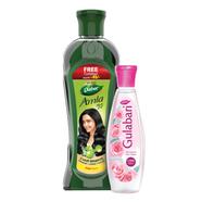 Dabur Amla Hair Oil 300ml With Gulabari Premium Rose Water- 120ml (Comb) - FC01030004B