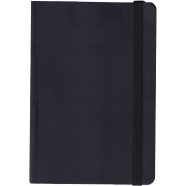 Daily Journal Dotted Black Notebook with Elastic Band