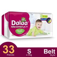 Dalaa Belt System Baby Diaper (33 Pcs) (4-9kg) - 10006