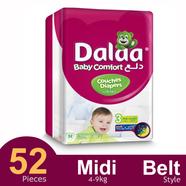 Dalaa Belt System Baby Diaper (52 Pcs) (4-9kg) - 10002