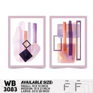 Ddecorator Modern Abstract Artwork Wall Decor - Set Of 2 WB3083