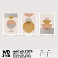 Ddecorator Modern Abstract Artwork Wall Decor - Set Of 3 WB3150