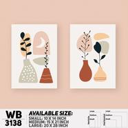 Ddecorator Modern Flower Artwork Wall Decor - (Set Of 2 ) WB3138