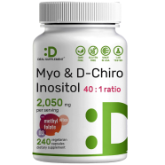 Deal Supplement Myo-Inositol And D-Chiro Inositol Supplement (40:1) 2,050mg Per Serving - 240 Veggie Capsules -523034376