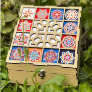 Decorative Box- 4 compartment icon