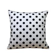 Decorative Cushion Cover Black And White 14x14 Inch - 78435