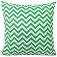 Decorative Cushion Cover Green And White 18x18 Set of 5 - 78208