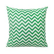 Decorative Cushion Cover Green And White 14x14 Inch - 78196