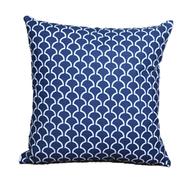 Decorative Cushion Cover, Navy Blue 14x14 Inch - 77652