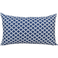 Decorative Cushion Cover, Navy Blue 20x12 Inch - 77624