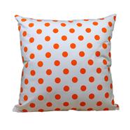Decorative Cushion Cover, Orange And White 20x20 Inch - 78423