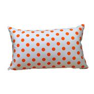 Decorative Cushion Cover, Orange And White 20x12 Inch - 78424