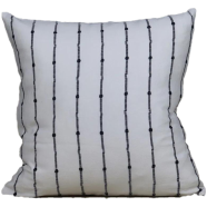 Decorative Cushion Cover, White 14x14 Inch - 78335