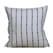 Decorative Cushion Cover, White 22x22 Inch 78339 - SKU: 78337-1-1