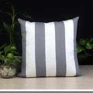 Decorative Cushion Cover, White And Grey 14x14 Inch - 78308
