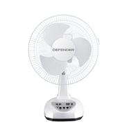 Defender Rechargeable AC/DC Table Fan (12 inch) (Any Color) - HM-2912