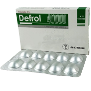 Defrol 40000 IU 10's Strip Capsule