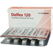 Delfex120 mg 10's Strip Tablet icon