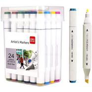 Deli 24 Colors Instant Dry Dual Tip Art Markers image