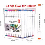 Deli 48 Pcs Instant Dry Dual Tip Art Markers image
