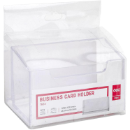 Deli Business Card Holder - Clear Acrylic - E7623