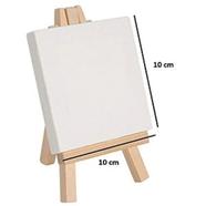 Deli Eascan Art Mini Display Easel with Canvas Board 10x10 cm Pack Of 1