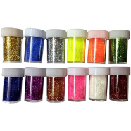 Deli Fine Glitter For Art And Crafts Nail Art Face Art And Slime 32 Pack icon
