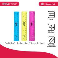 Deli Flexible Ruler (Assorted) (1 Pcs) - E6205