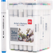 Deli Instant Dry Dual Tip Art Markers - 70803-36