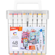 Deli Instant Dry Dual Tip Art Markers - 70801-48 icon