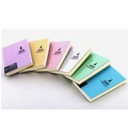 Deli Pocket Notepad Diary Fun Sparkly Glitter Metallic Bound Mini Ruled Notebook with Plastic Cover Assorted 6 Color 1 pack