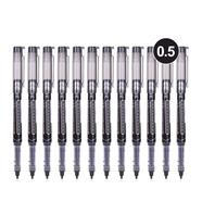 Deli Roller Pen Black Ink 0.5mm12 Pcs - EQ20220