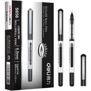 Deli Roller Ball Pen Black Ink (0.5mm) (12Pcs) - S656-Z1