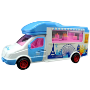 Delicious Food Car Toy Bump And Go Musical Toy With Brilliant Lights And Sweet Music For Kids (food_car_mini_blue) Blue - 197173476