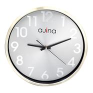 Ajina Deluxe Wall Clock Round W/O Digit - Golden - 939953