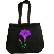 Denim Fabric Tote Bag With Zipper