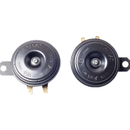 Denso 12v Compact Full Power Tone Horn For Bike And Car - 2 Piece Set, High-Quality Abs Plastic icon